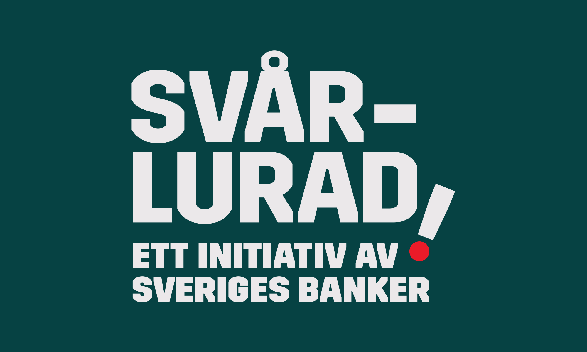 Logotyp för kampanjen Svårlurad